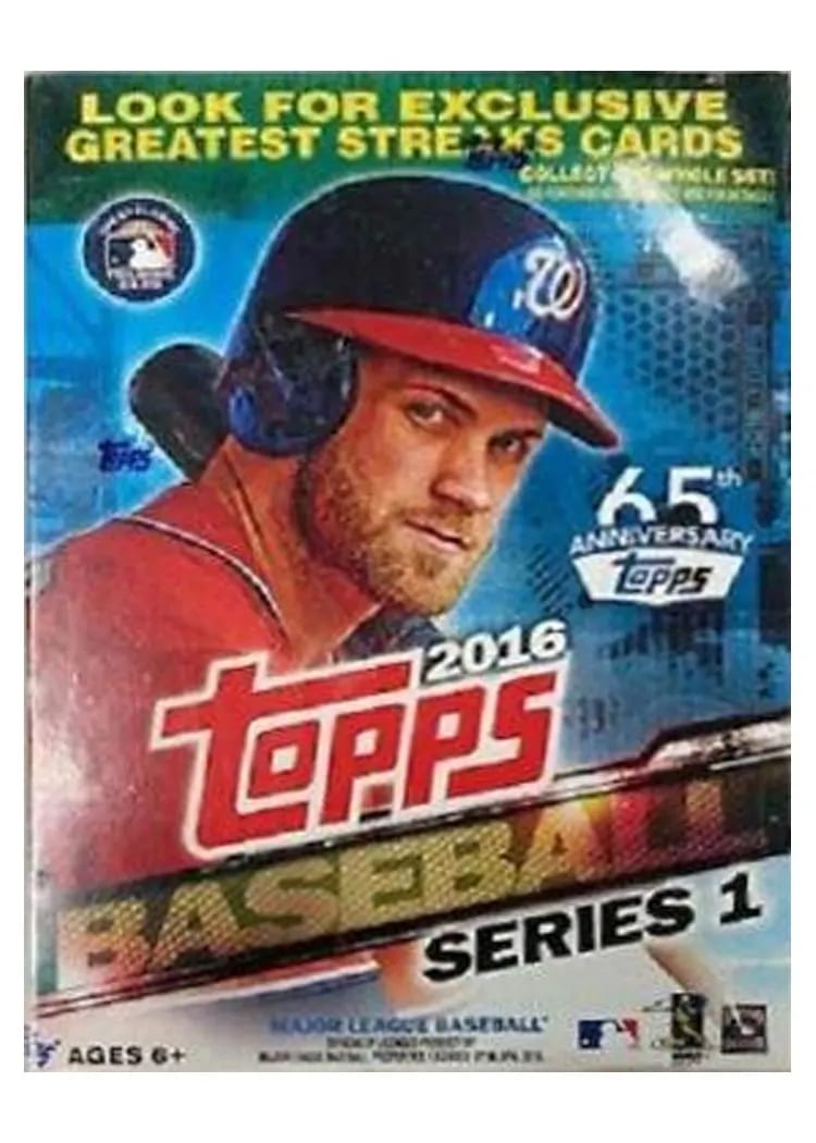 2016 Topps Blaster Box card