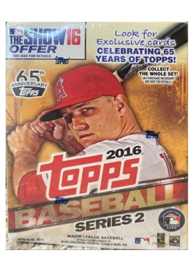2016 Topps Blaster Box card