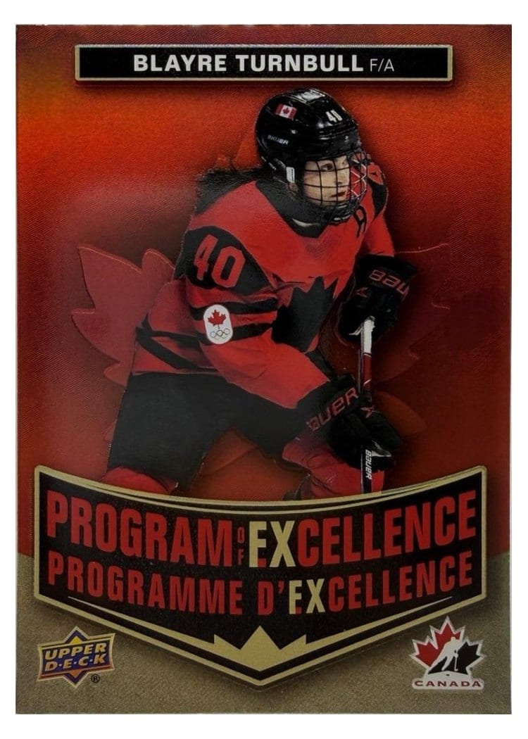 2025-26 Tim Hortons Team Canada Olympic Hockey Program of Excellence Blayre Turnbull #POE-14 card