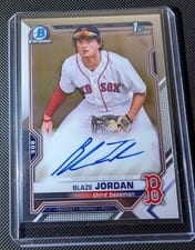2021 Bowman Chrome Prospect Autographs Blaze Jordan #CPA-BJ card