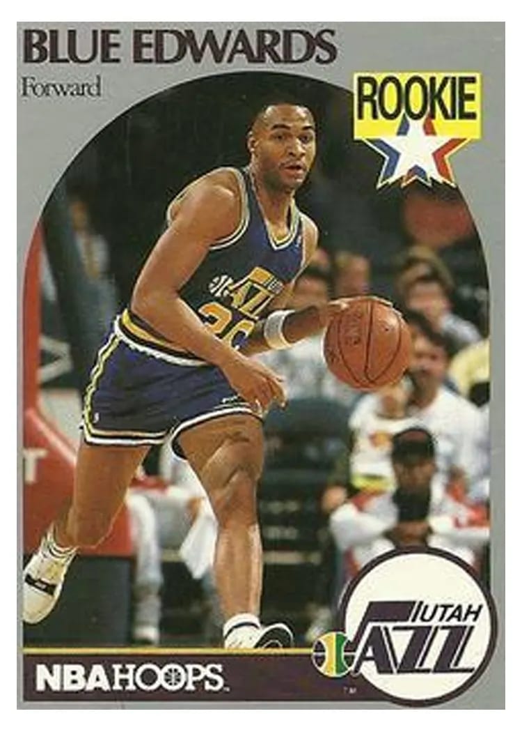 1990 Hoops Blue Edwards #288 card