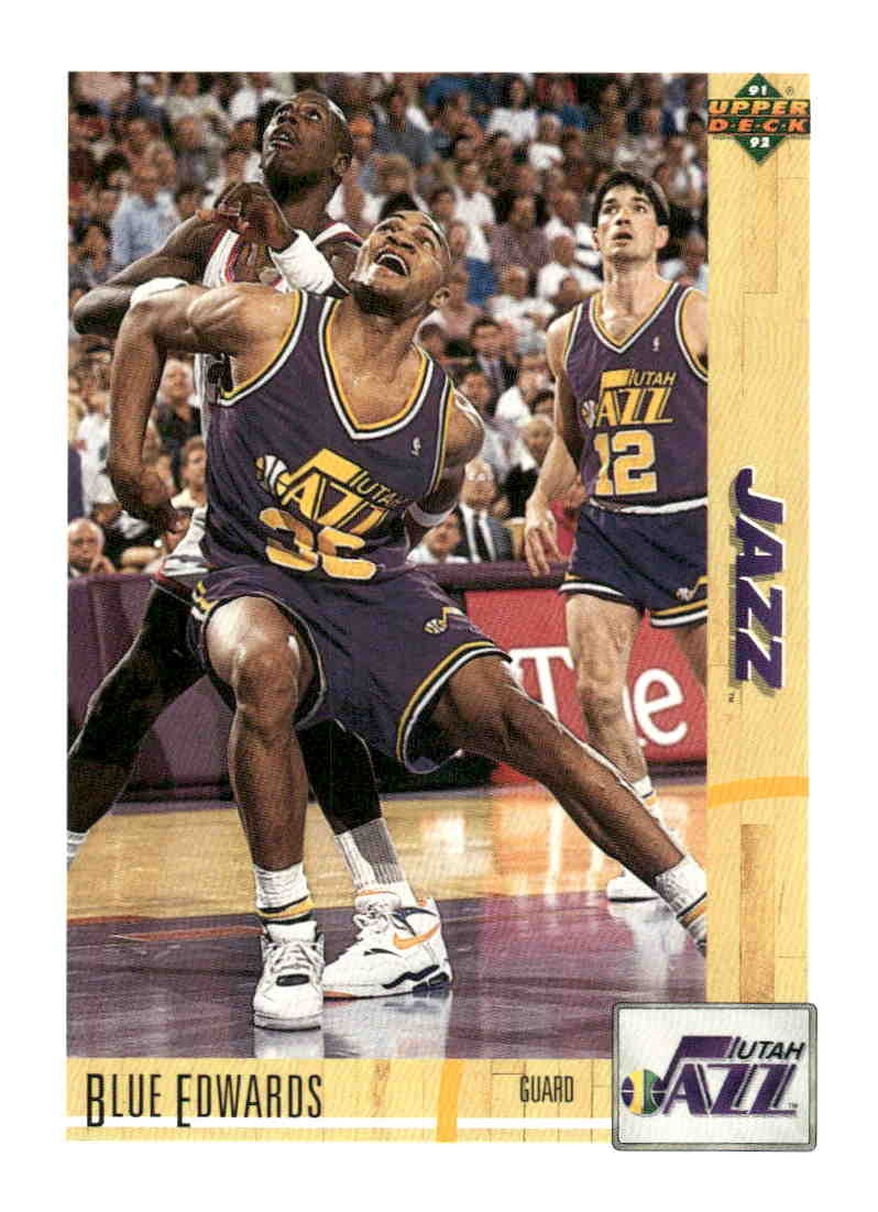 1991-92 Upper Deck Base Set Blue Edwards #199 card