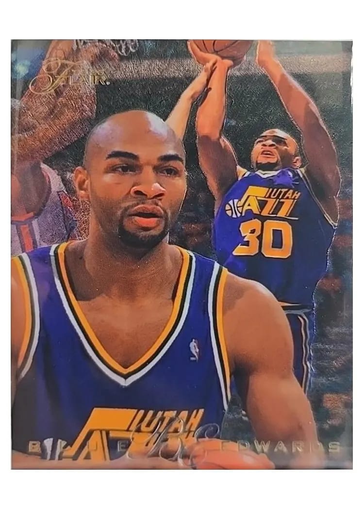 1995 Flair Blue Edwards #142 card
