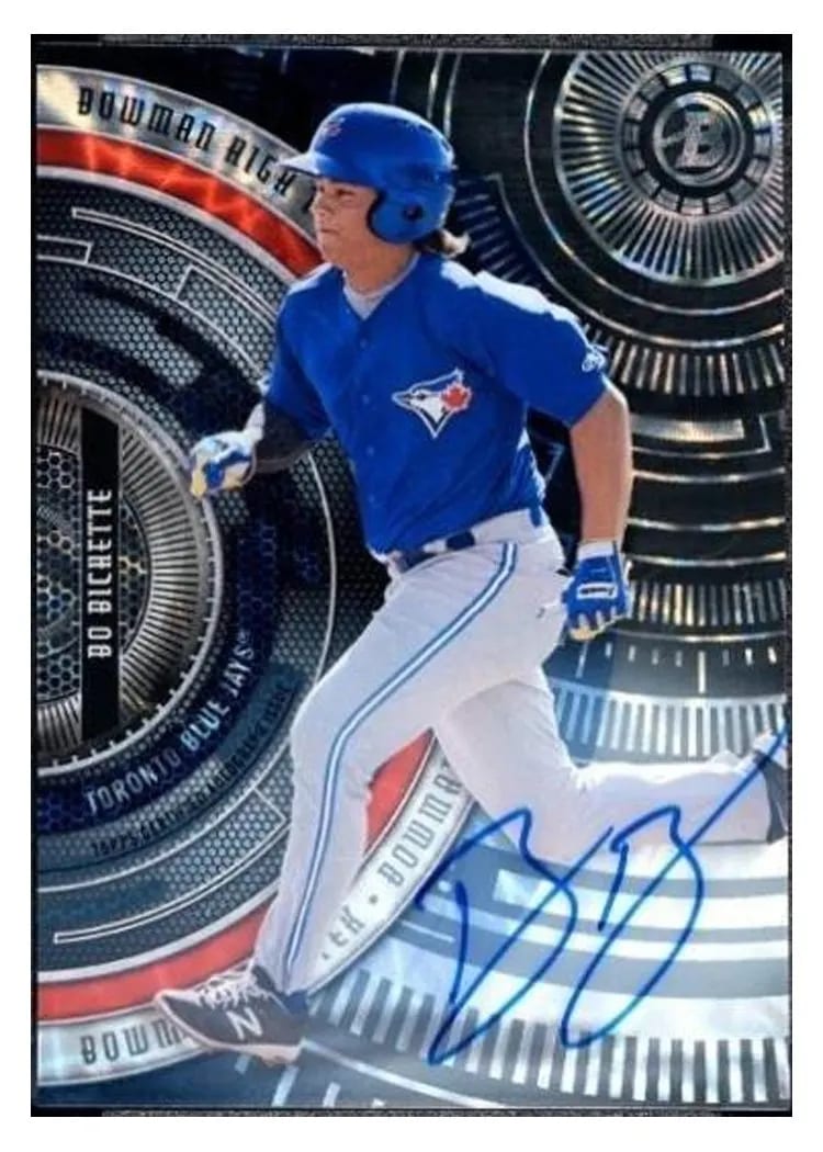 2017 Bowman High Tek Bo Bichette #BHT-BB card