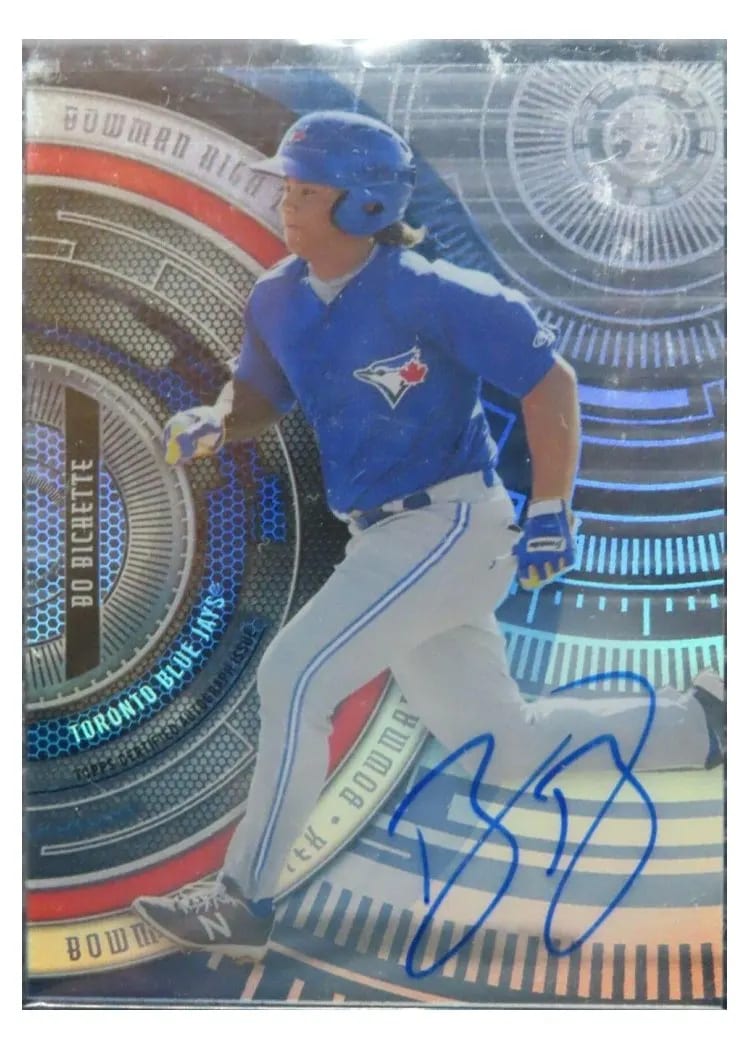 2017 Bowman High Tek Bo Bichette #BHT-BB card
