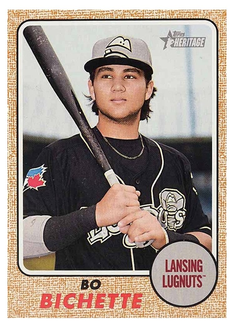 2017 Topps Heritage Minor League Base Set Bo Bichette #180 card