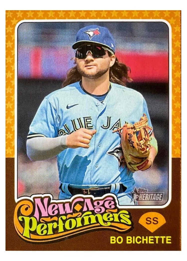 2024 Topps Heritage Mini New Age Performers Bo Bichette #NAP-2 card