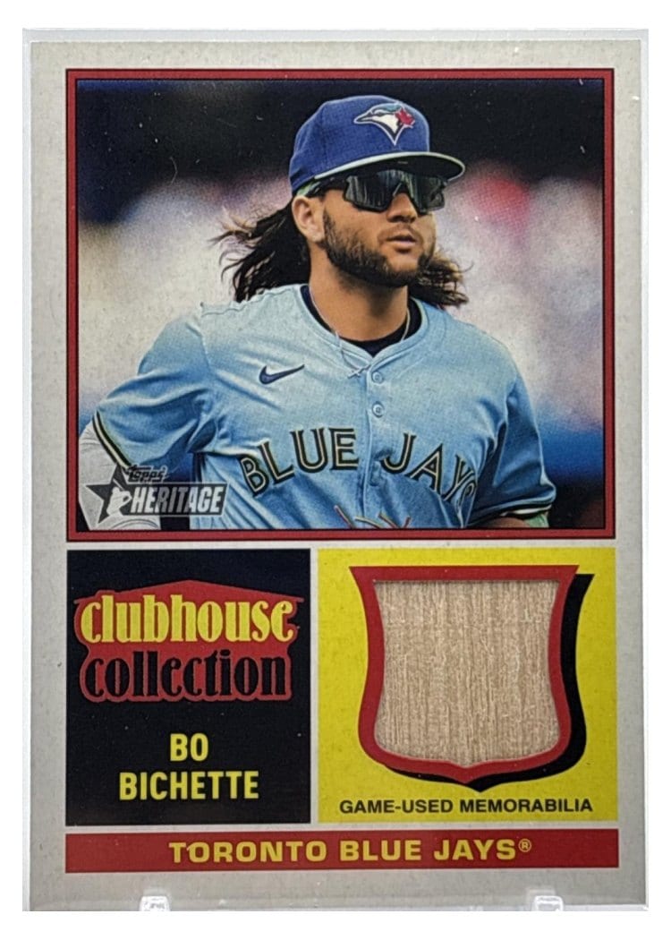 2025 Topps Heritage Clubhouse Collection Relics Bo Bichette #CCR-BB card