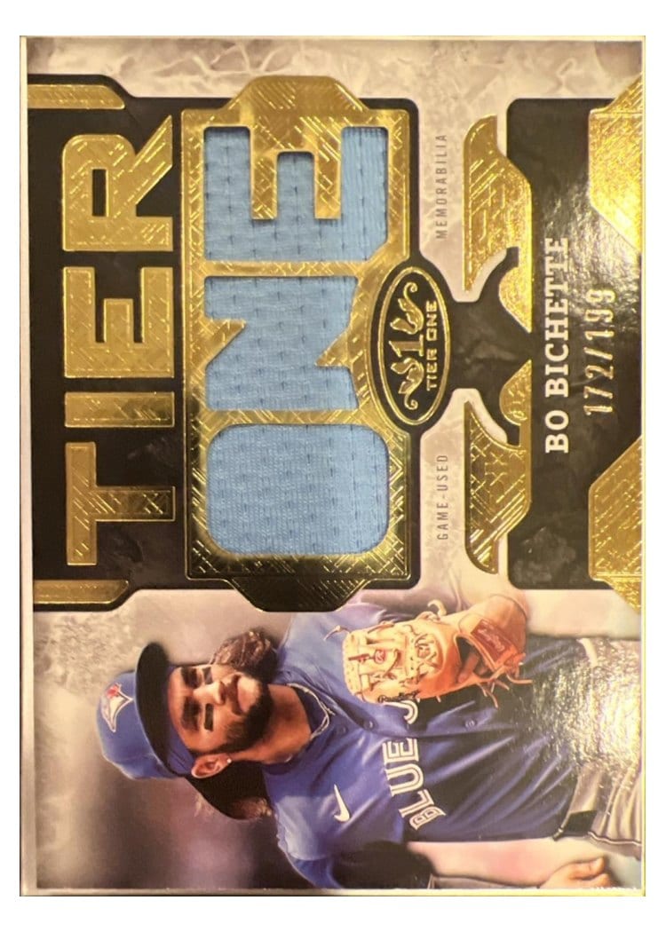 2025 Topps Tier One Die-Cut Relics Bo Bichette #T1RD-BB card