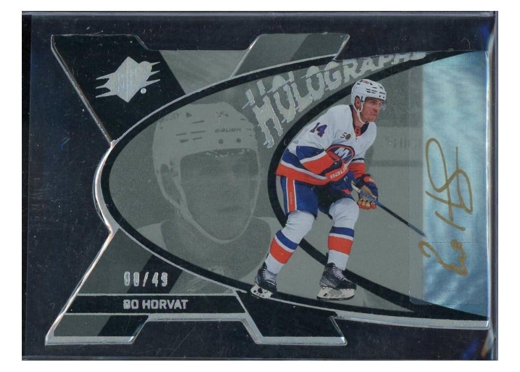 2023-24 SPx Autograph Holograph Bo Horvat #HG-BH card