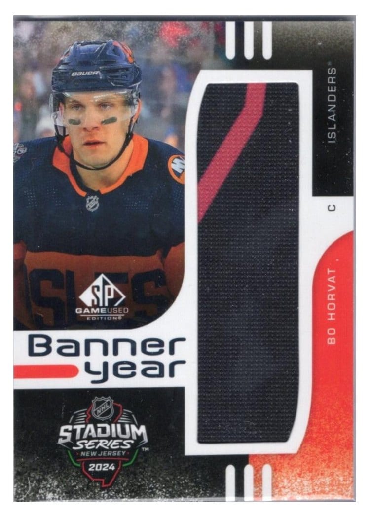 2024-25 SP Game Used 2024 Stadium Series Banner Year Relics Bo Horvat #BYSS-BH card