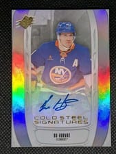2025-26 SPx Cold Steel Signatures Bo Horvat #CS-BH card
