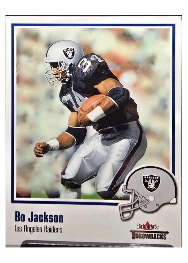 2002 Fleer Throwbacks Bo Jackson #9 card