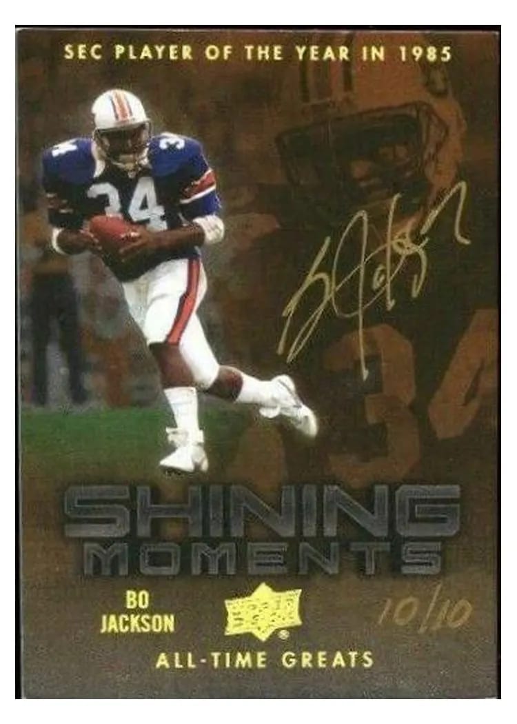 2012 Upper Deck Bo Jackson #10 card