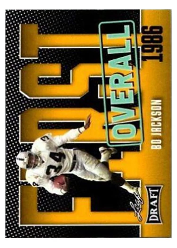 2023 Leaf Draft Bo Jackson Gold #6 card