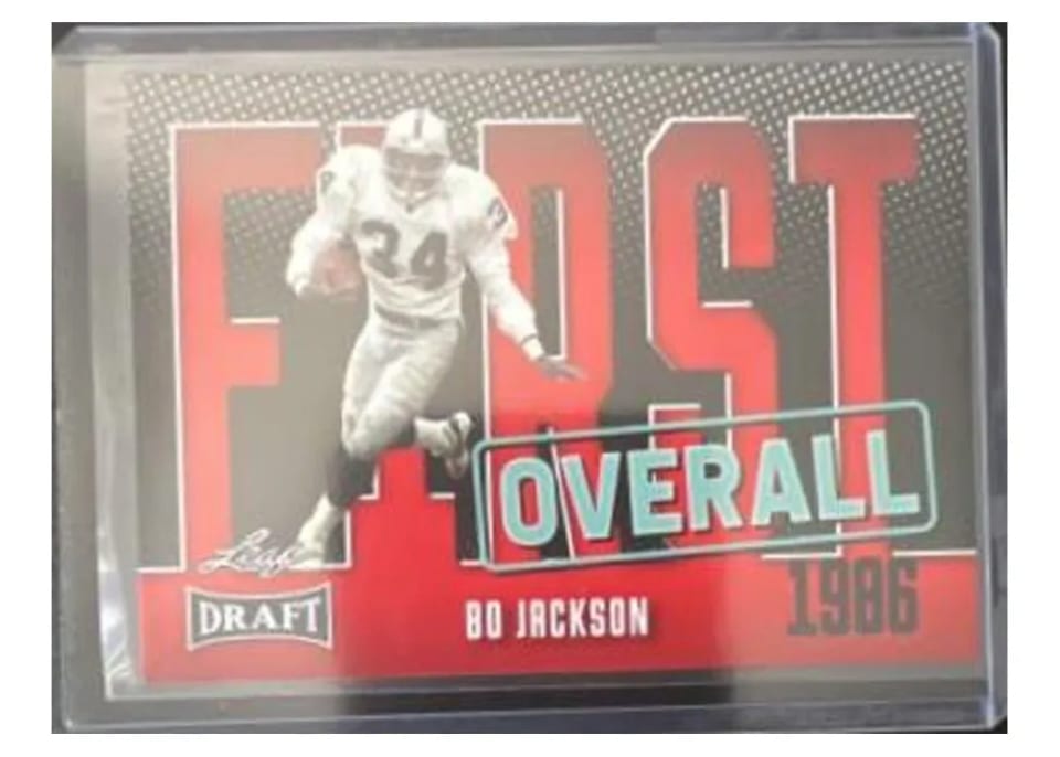 2023 Leaf Draft Bo Jackson Red #6 card