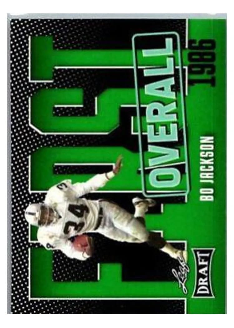 2023 Leaf Draft Bo Jackson Green #6 card