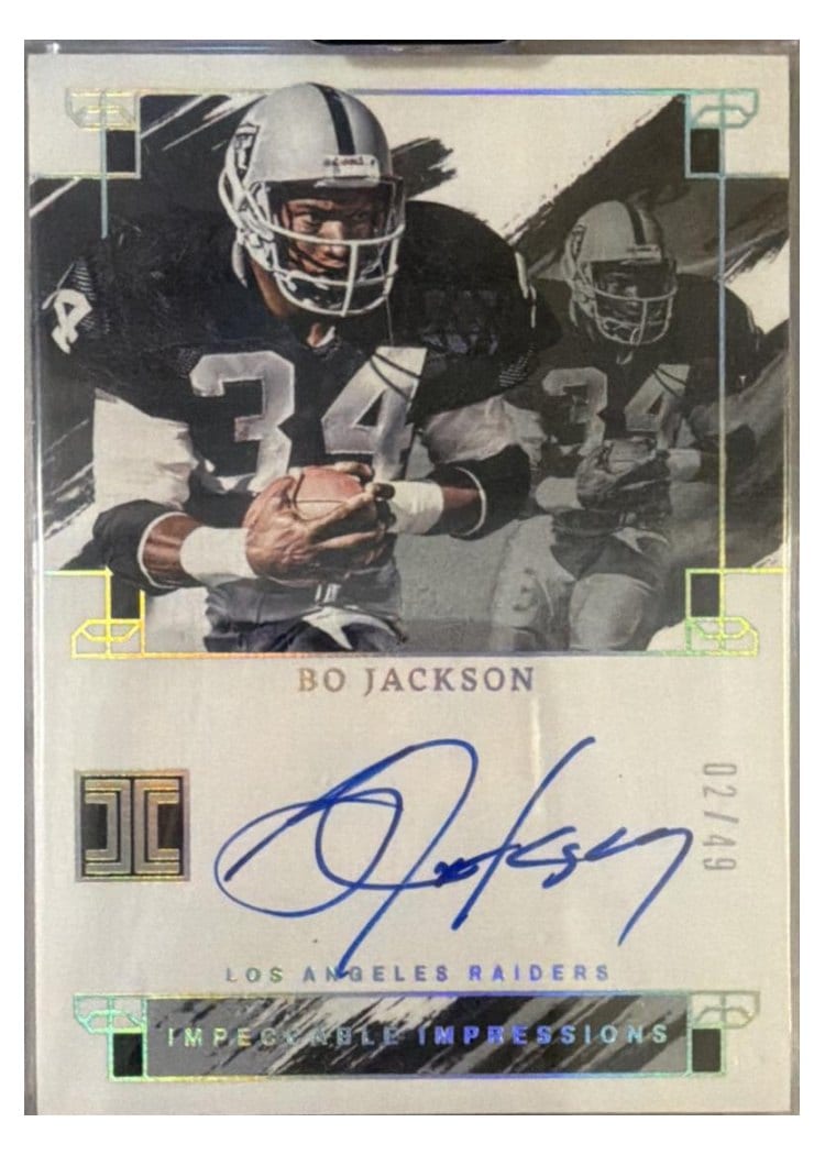 2024 Panini Impeccable Impeccable Impressions Bo Jackson #3 card