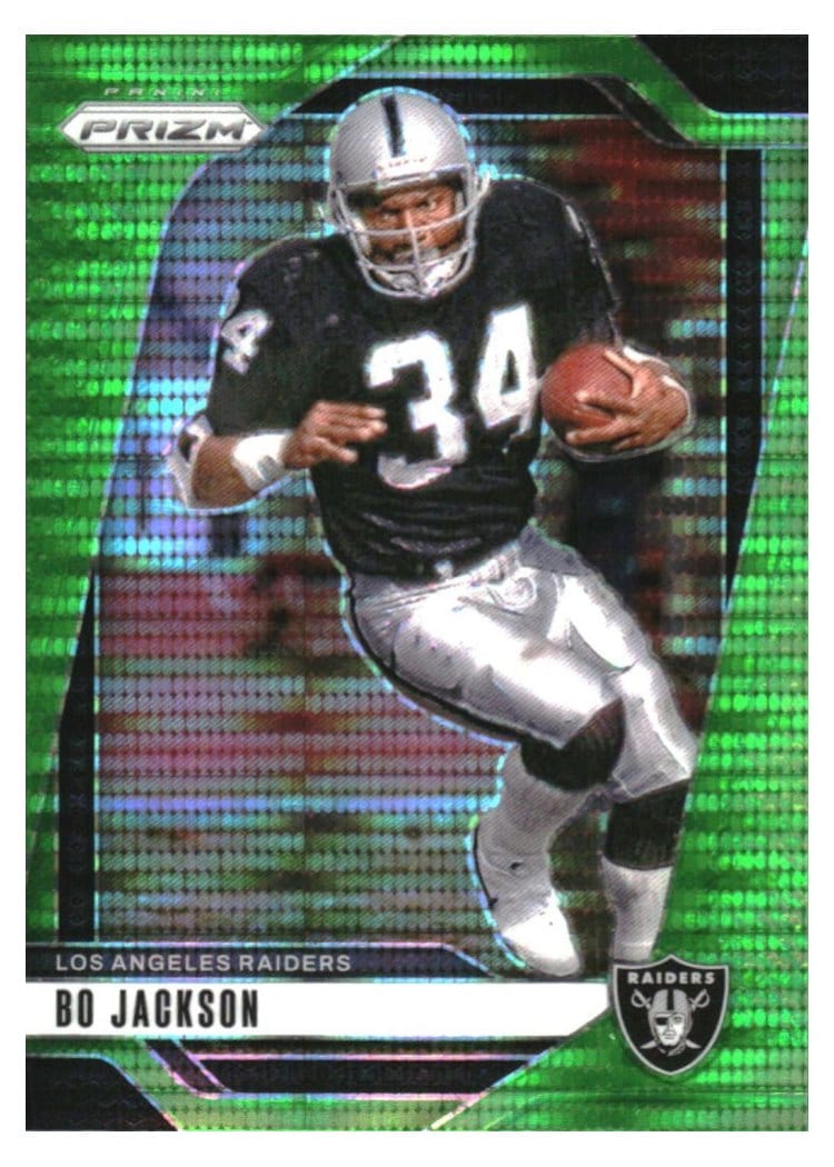 2024 Panini Prizm Base Set Bo Jackson Neon Green Pulsar #154 card