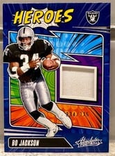 2025 Panini Absolute Absolute Heroes Memorabilia Bo Jackson #AHM-BJN card