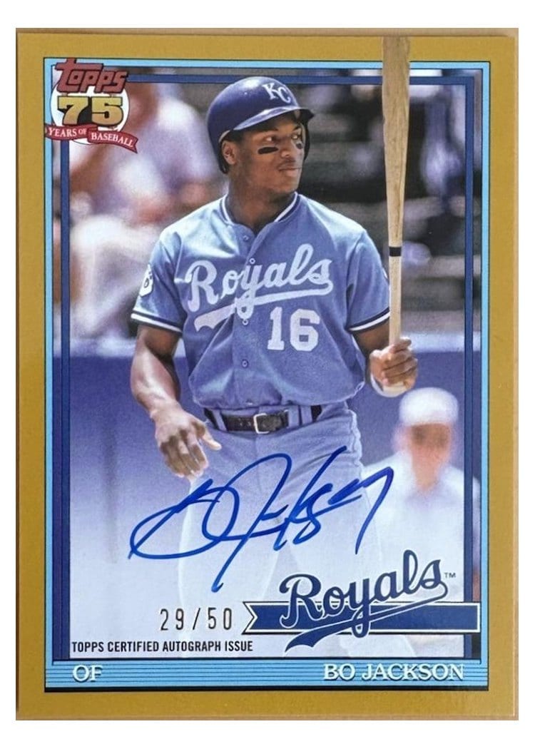 2026 Topps 1991 Topps Autographs Bo Jackson #91A-BJ card