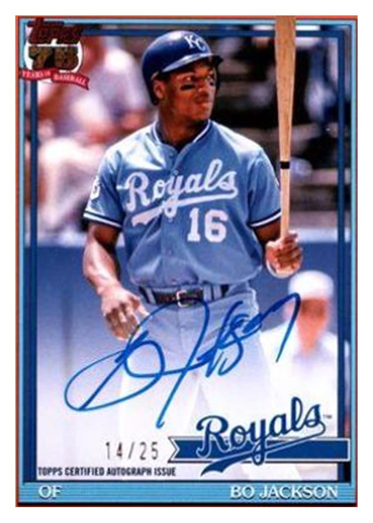 2026 Topps 1991 Topps Autographs Bo Jackson #91A-BJ card