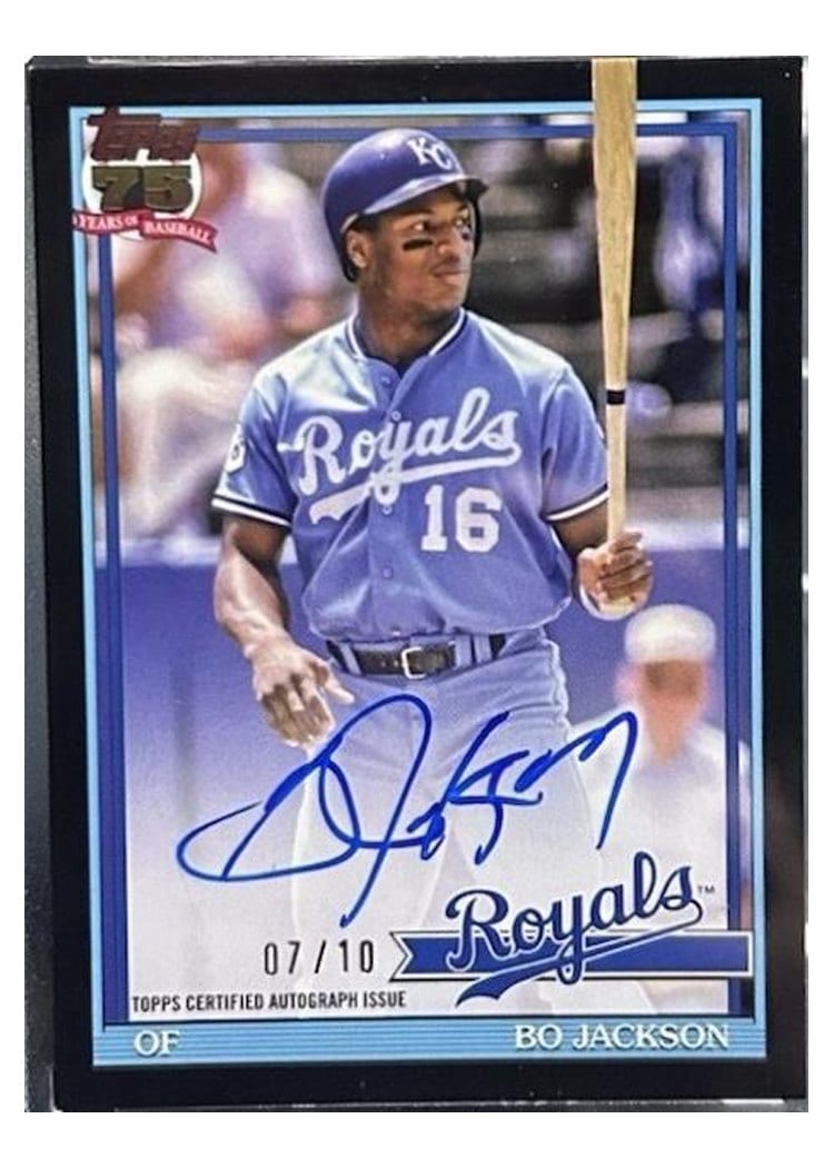 2026 Topps 1991 Topps Autographs Bo Jackson #91A-BJ card