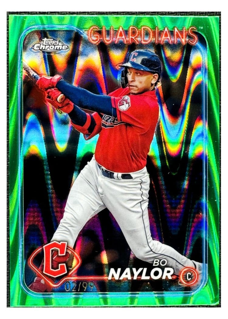 2024 Topps Chrome Base Set Bo Naylor #158 card