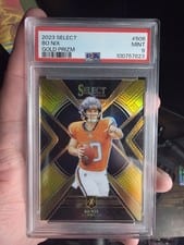 2023 Panini Select Bo Nix Gold XRC #506 card