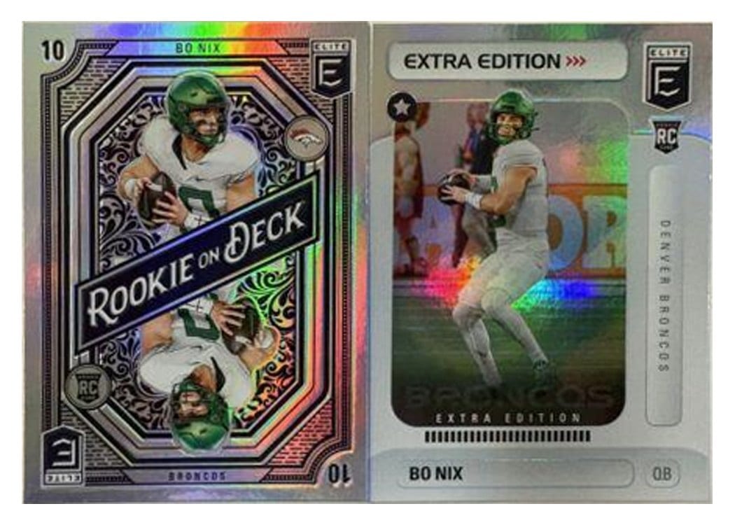 2024 Donruss Elite Rookie on Deck Bo Nix #6 card