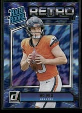 2024 Donruss Rated Rookies Retro Bo Nix #19 card