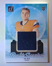 2024 Donruss Rookie Holiday Sweater Bo Nix #RHS-BNI card