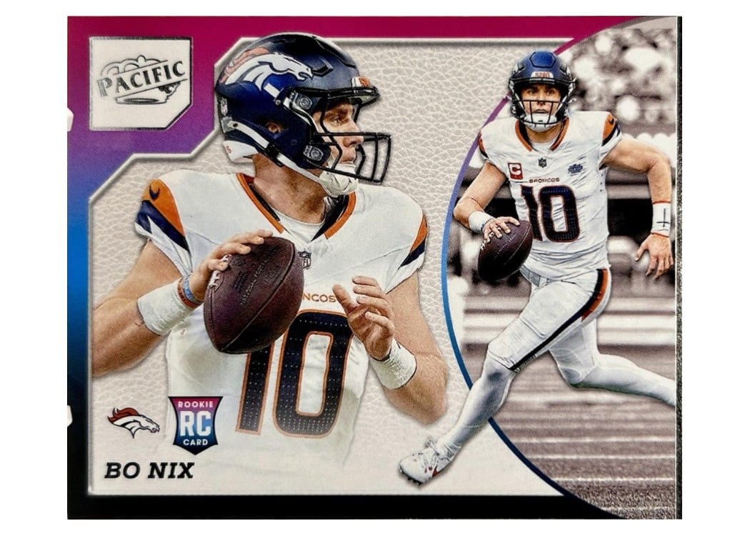 2024 Panini Encore Pacific Rookie Aurora Bo Nix #4 card