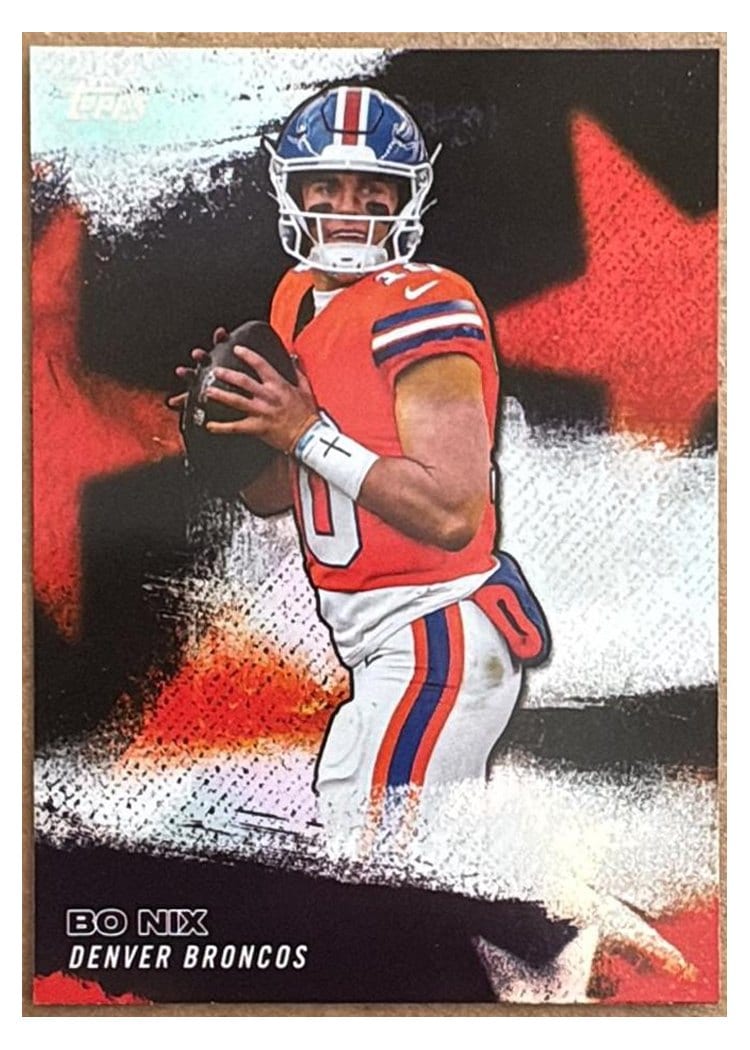 2024 Panini Flawless Debut Duals Bo Nix #1 card