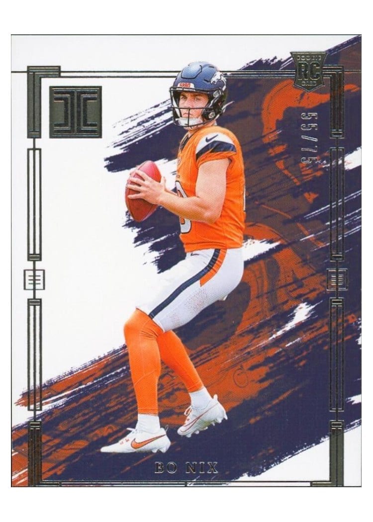 2024 Panini Impeccable Base Set Bo Nix #76 card