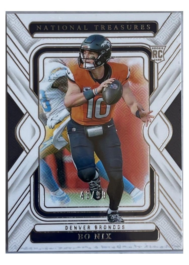 2024 Panini National Treasures Bo Nix #31 card