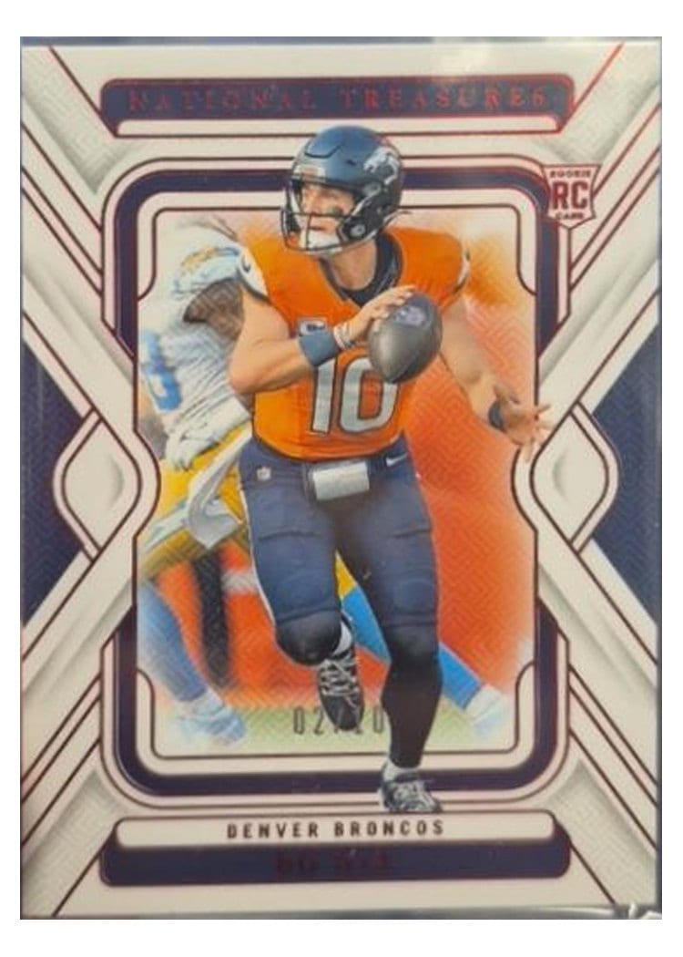 2024 Panini National Treasures Bo Nix #31 card