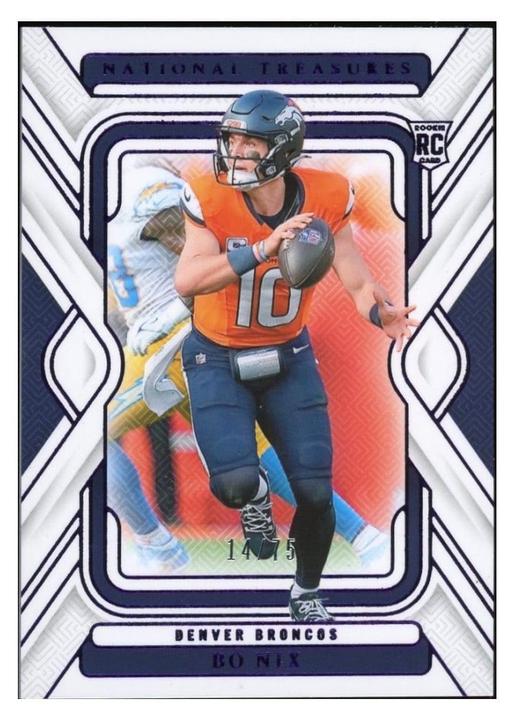 2024 Panini National Treasures Bo Nix #31 card