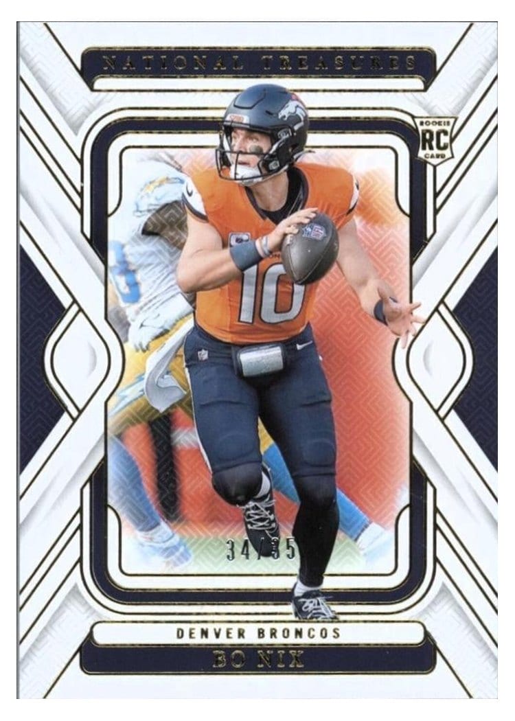 2024 Panini National Treasures Bo Nix #31 card