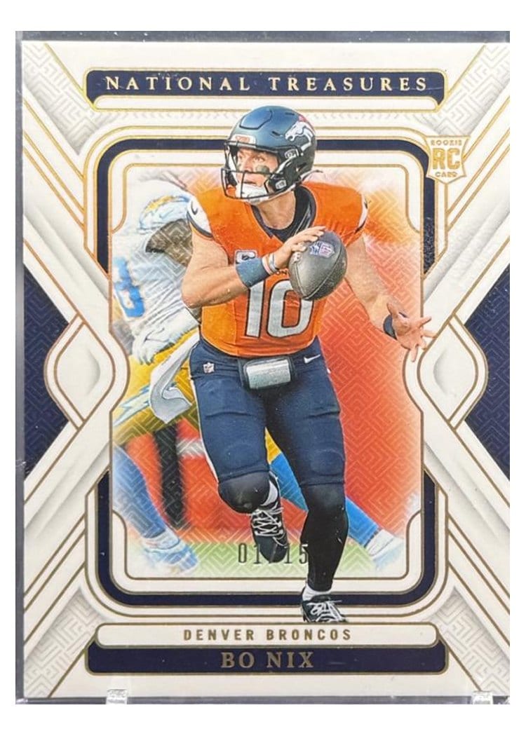 2024 Panini National Treasures Bo Nix #31 card
