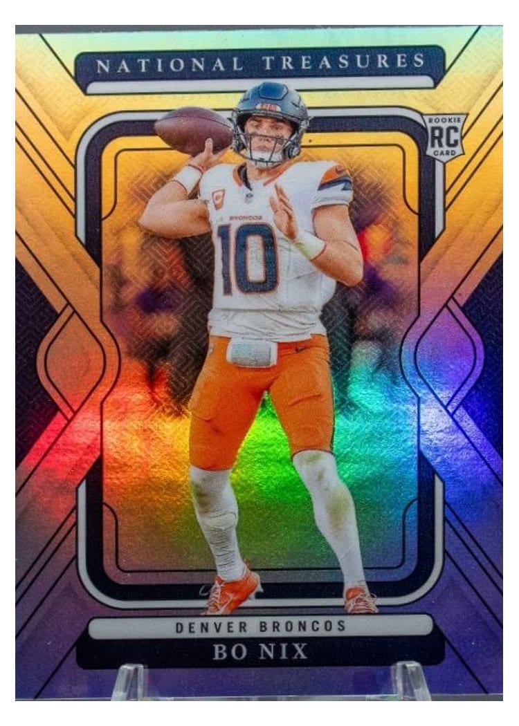 2024 Panini National Treasures Bo Nix #31 card