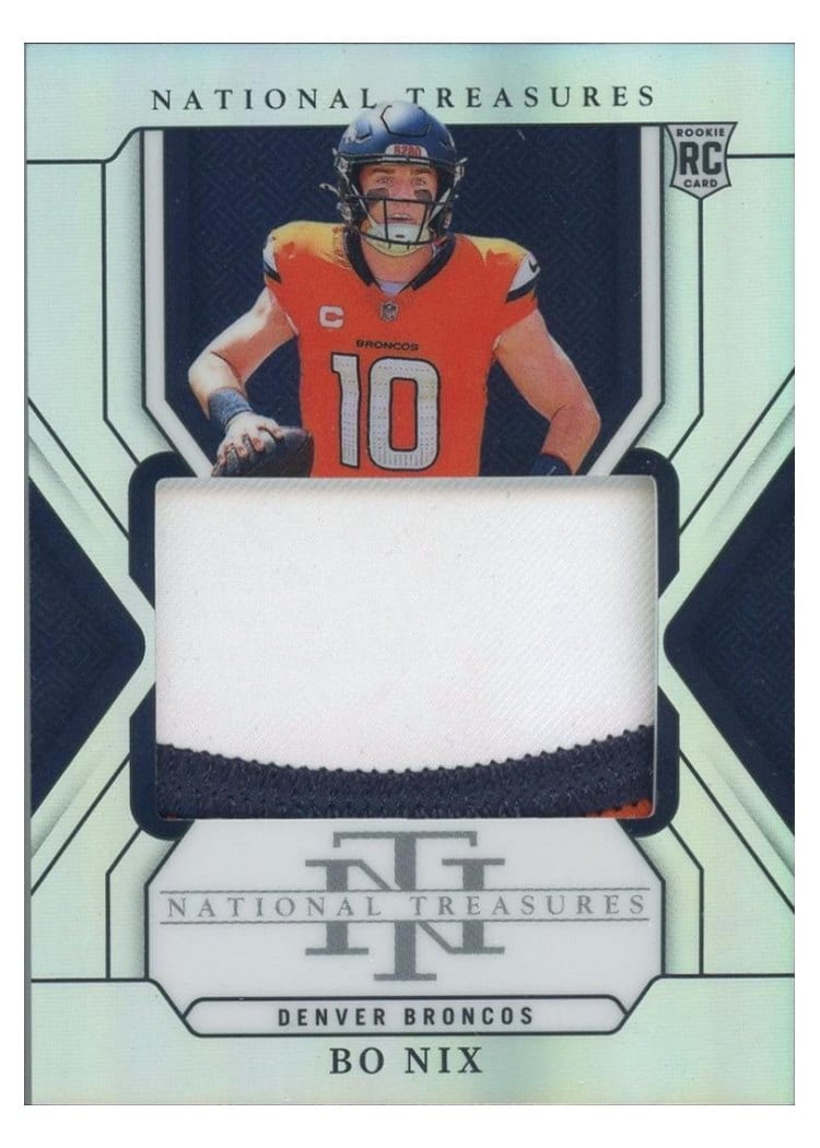 2024 Panini National Treasures Base Set Bo Nix #209 card