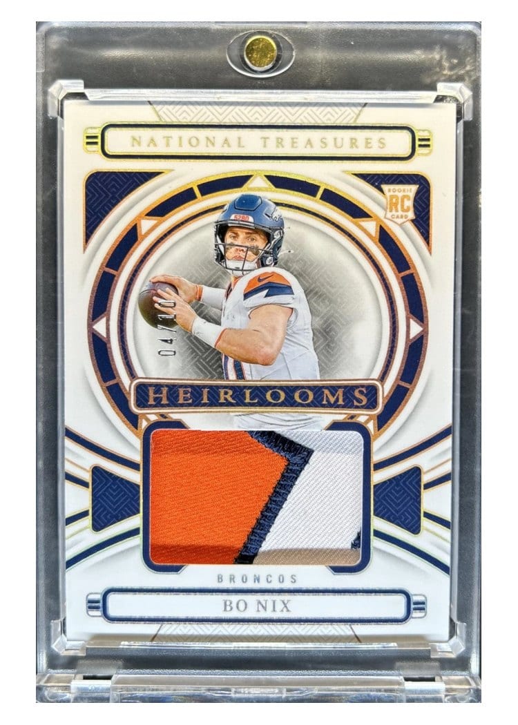 2024 Panini National Treasures Base Set Bo Nix #209 card