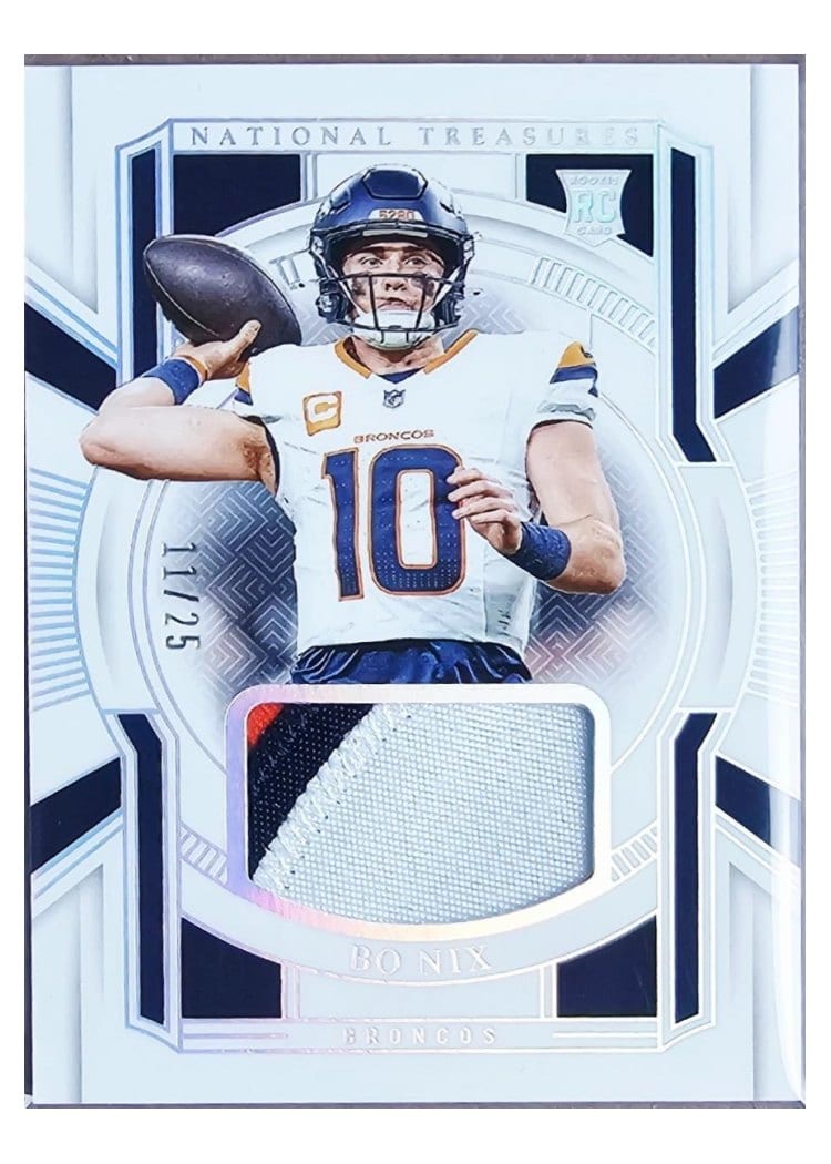 2024 Panini National Treasures Franchise Treasures Bo Nix #8 card
