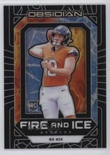 2024 Panini Obsidian Fire and Ice Bo Nix #18 card
