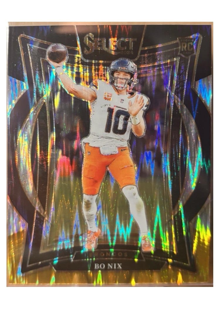 2024 Panini Select Bo Nix Black Prizm #30 card