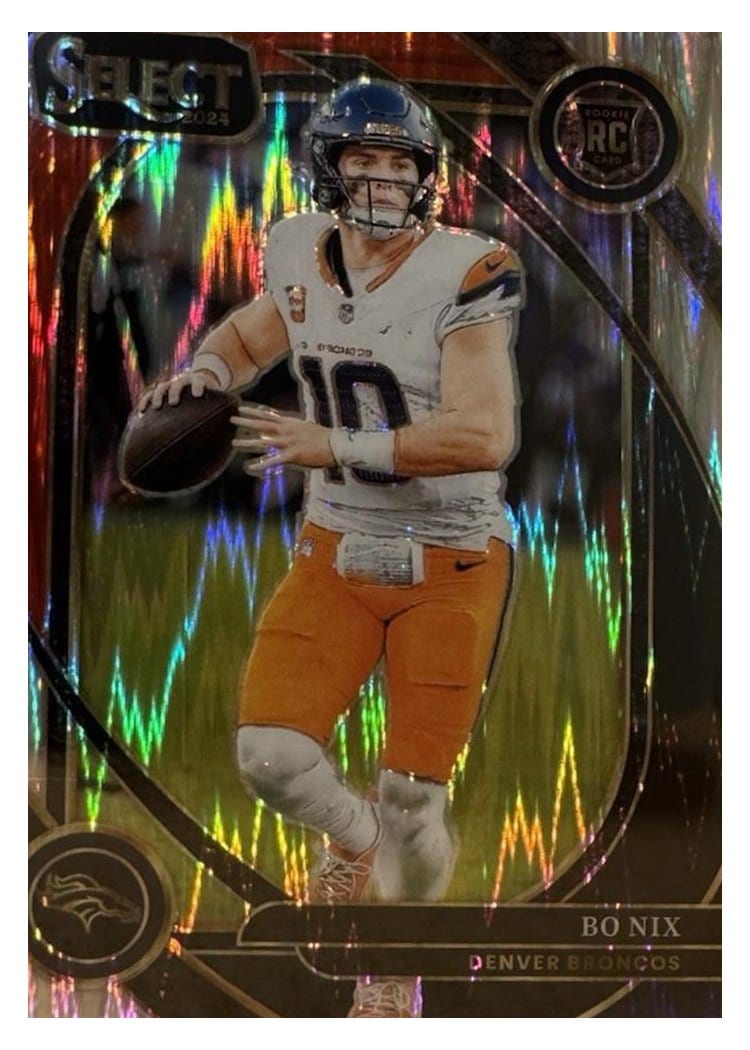2024 Panini Select Base Set Bo Nix #221 card