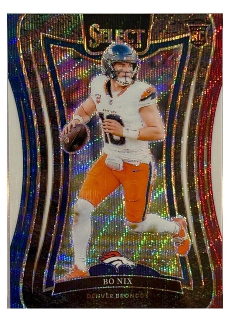 2024 Panini Select Base Set Bo Nix #382 card