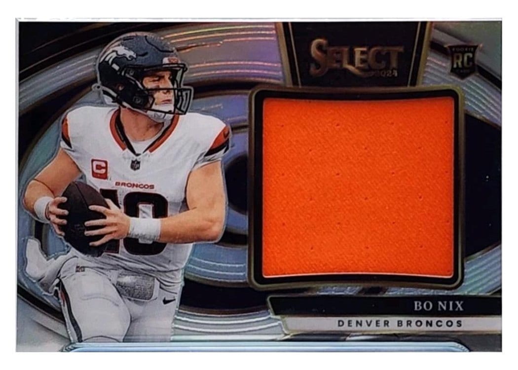 2024 Panini Select Jumbo Rookie Swatch Bo Nix #4 card