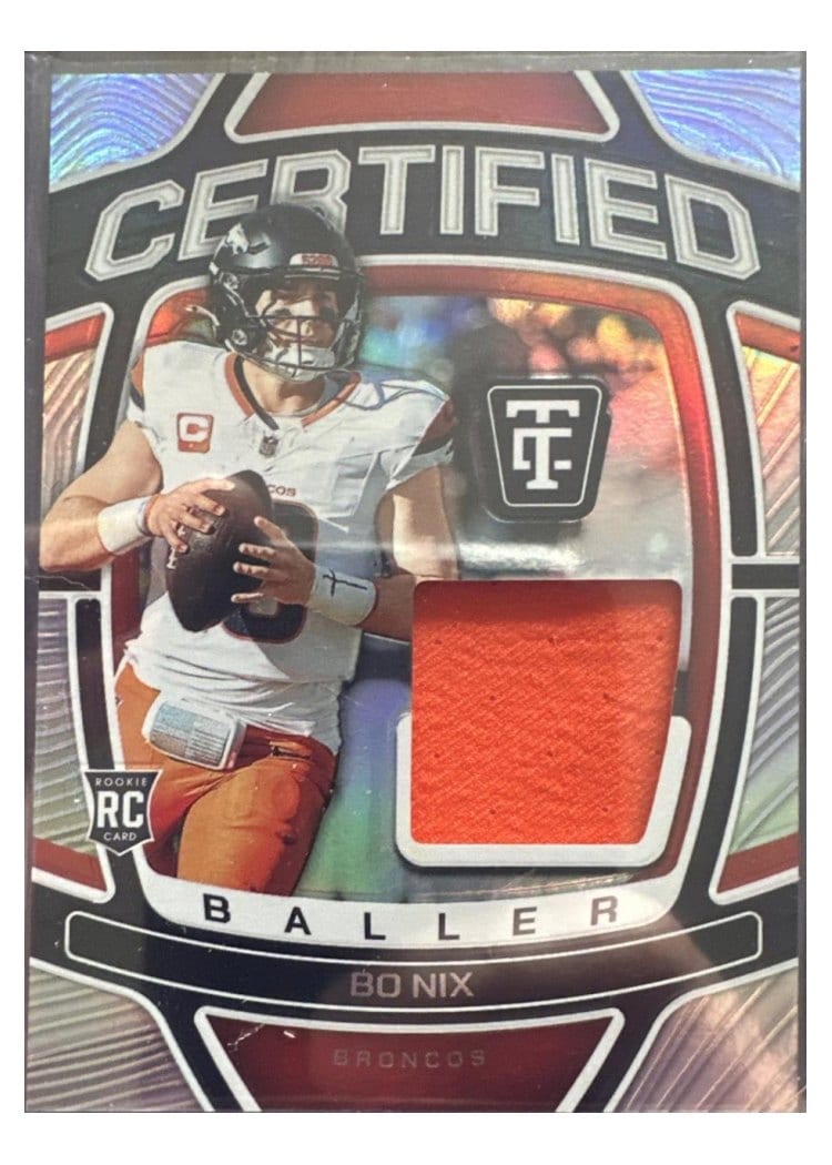 2024 Panini Totally Certified Certified Baller Bo Nix #2 card